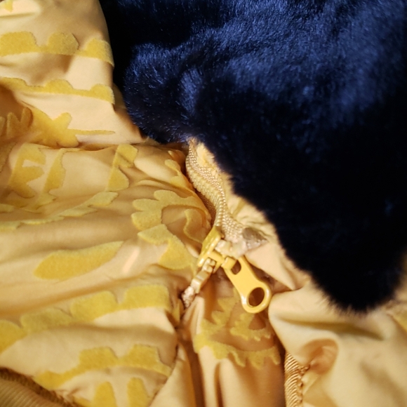 Desigual Yellow Embossed Padded Sunna Jacket - Picture 3 of 8